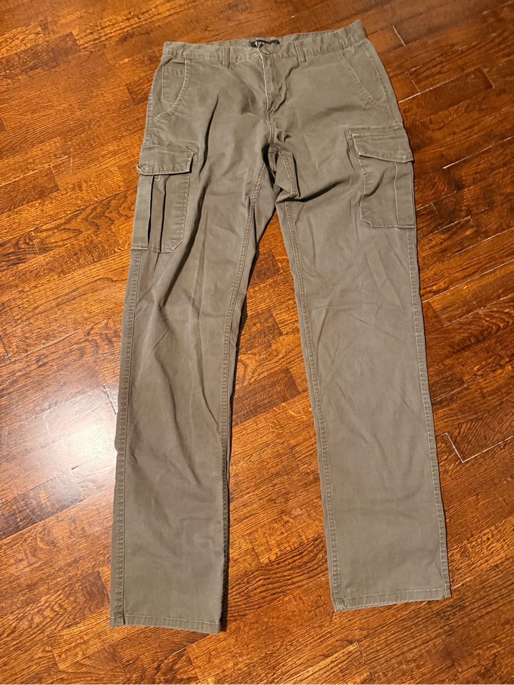 Men's Cargo Pants in Olive Green - Practical Everyday Wear 36x38 American Tall